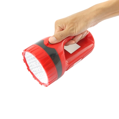 Push Thumb Switch Pocket Flashlight On White Background